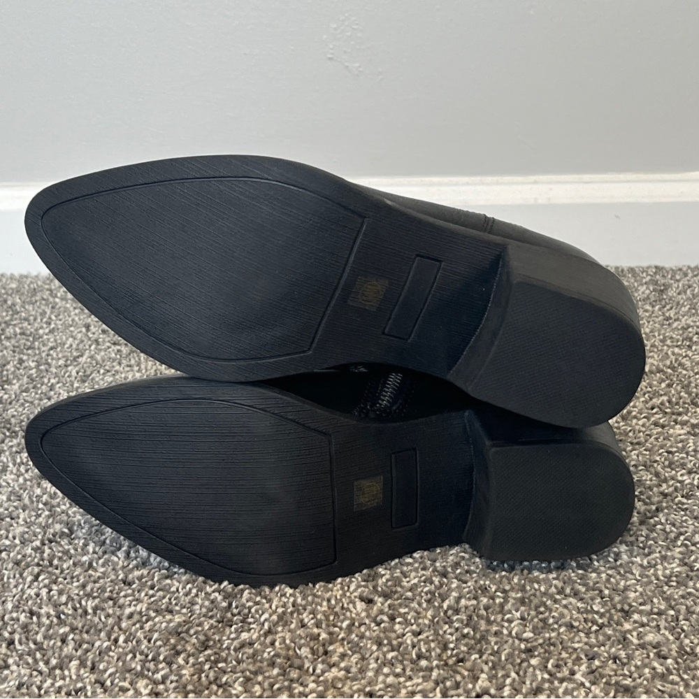 MIA Black Cowboy Ankle Booties Size 10 - Picture 8 of 10
